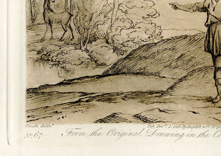 格安新品1810年 クロードロラン「真実の書」~No.67 銅版画、エッチング